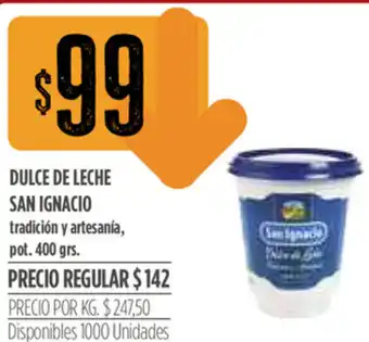 Supermercados Vea Dulce De Leche San Ignacio 400grs oferta