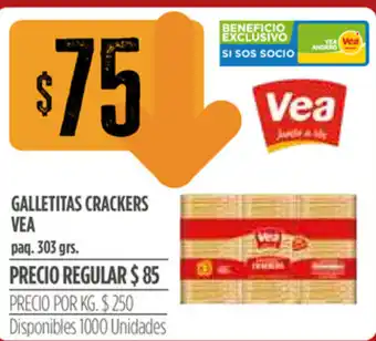 Supermercados Vea Galletitas Crackers Vea 303grs oferta