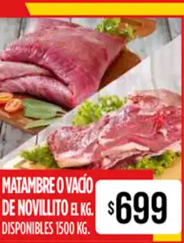 Supermercados Vea Matambre O Vacío De Novilito oferta