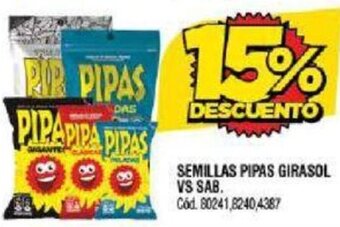 Supermercados Yaguar SEMILLAS PIPAS GIRASOL VS SAB. oferta
