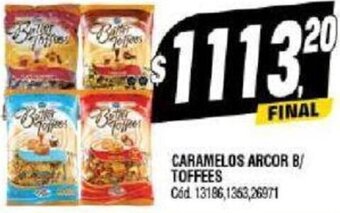 Supermercados Yaguar CARAMELOS ARCOR B/ TOFFEES oferta