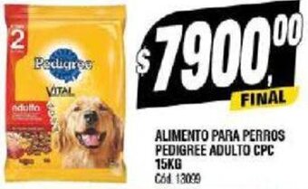 Supermercados Yaguar ALIMENTO PARA PERROS PEDIGREE ADULTO CPC 15KG oferta