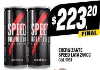 Supermercados Yaguar ENERGIZANTE SPEED LATA 250CC oferta