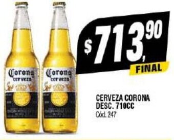 Supermercados Yaguar CERVEZA CORONA DESC. 710CC oferta