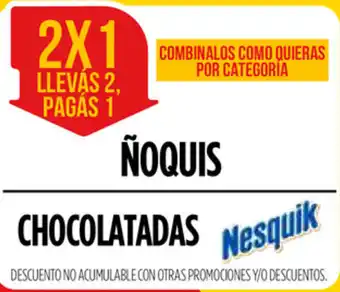 Supermercados Vea Nesquik Noquis Chocolatadas oferta