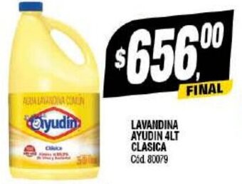 Supermercados Yaguar LAVANDINA AYUDIN 4LT CLASICA Cód 80079 oferta