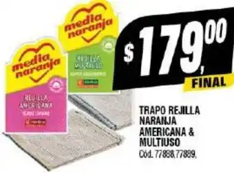 Supermercados Yaguar TRAPO REJILLA NARANJA AMERICANA & MULTIUSO oferta