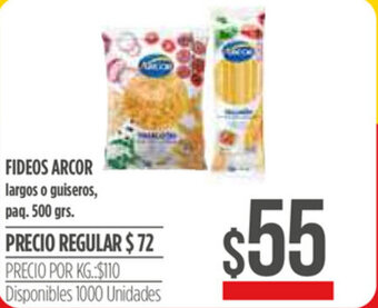 Supermercados Vea Fideos Arcor 500grs oferta