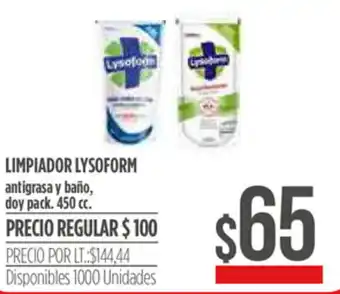 Supermercados Vea Lysoform Limpiador 450cc oferta