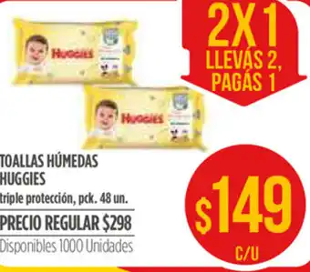 Supermercados Vea HuggiesToallitas Húmedas 48 un oferta