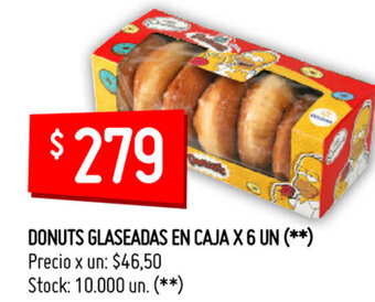 Walmart Donuts Glaseadas En Caja x 6 un oferta