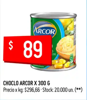 Walmart Arcor Choclo x 300g oferta