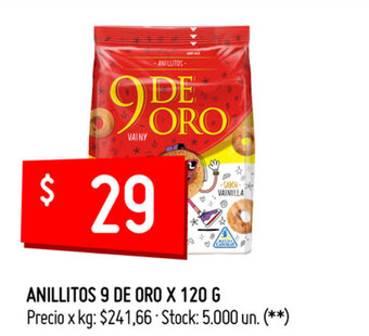 Walmart Anillitos 9 De Oro x 120g oferta