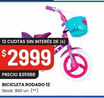 Changomas Bicicleta rodado 12 oferta