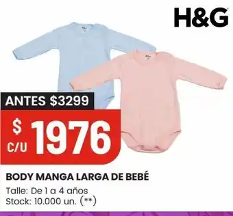 Changomas Body manga larga de bebé oferta