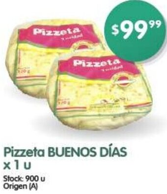 Supermercados Buenos Días Pizzeta BUENOS DÍAS x 1u oferta