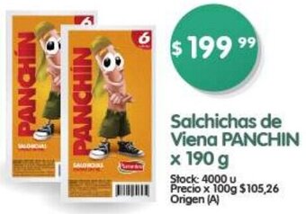 Supermercados Buenos Días Salchichas de Viena PANCHIN x 190 g oferta