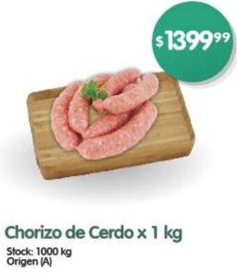 Supermercados Buenos Días Chorizo de Cerdo x 1 kg oferta