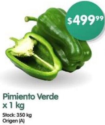 Supermercados Buenos Días Pimiento Verde x 1 kg oferta