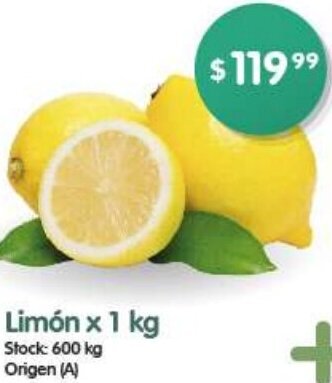 Supermercados Buenos Días Limón x 1 kg oferta
