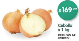 Supermercados Buenos Días Cebolla x 1 kg oferta
