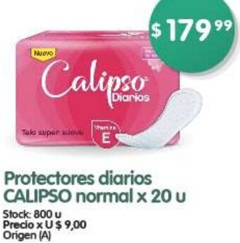Supermercados Buenos Días Protectores diarios CALIPSO normal x 20 u oferta