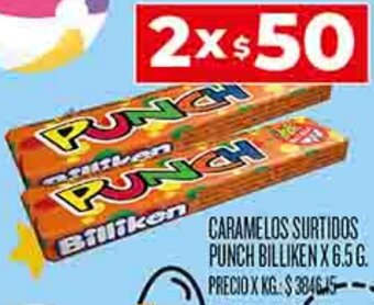 Supermercados DIA CARAMELOS SURTIDOS PUNCH BILLIKEN X 6.5 G. oferta