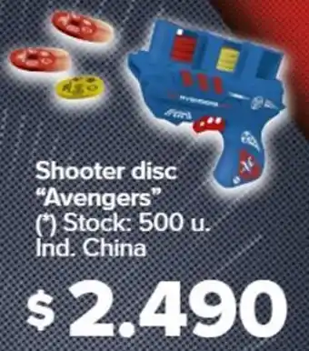 Carrefour Shooter disc "Avengers" (*) Stock: 500 u. Ind. China oferta