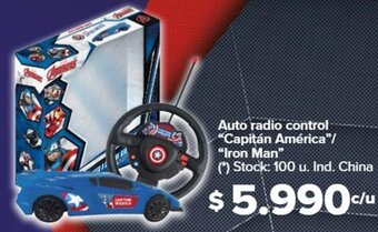 Carrefour Auto radio control "Capitán América"/ "Iron Man" oferta