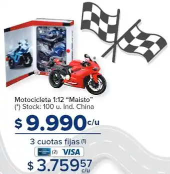 Carrefour Motocicleta 1:12 "Maisto" (*) Stock: 100 u. Ind. China oferta
