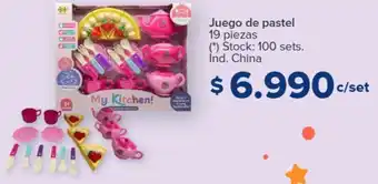 Carrefour Juego de pastel 19 piezas (*) Stock: 100 sets. Ind. China oferta