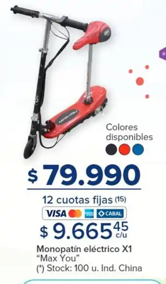 Carrefour Monopatín eléctrico X1 "Max You" oferta