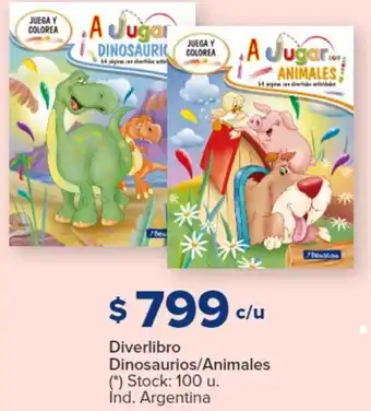 Carrefour Diverlibro Dinosaurios/Animales (*) Stock: 100 u. Ind. Argentina oferta