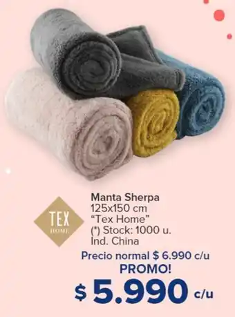 Carrefour Manta Sherpa 125x150 cm TEX "Tex Home” oferta