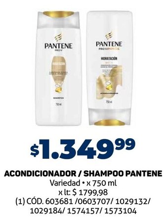 Makro ACONDICIONADOR/SHAMPOO PANTENE Variedad x 750 ml oferta
