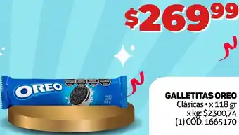 Makro GALLETITAS OREO Clásicas x118 gr oferta