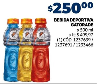 Makro BEBIDA DEPORTIVA GATORADE x 500ml oferta