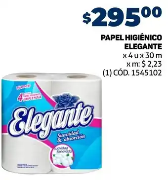 Makro PAPEL HIGIÉNICO ELEGANTE x 4 u x 30 m oferta