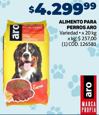 Makro ALIMENTO PARA PERROS ARO Variedad x 20 kg oferta