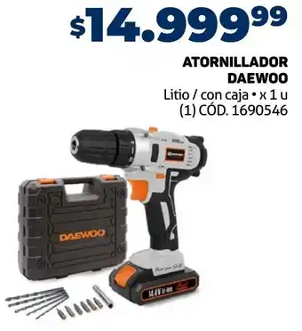 Makro ATORNILLADOR DAEWOO Litio / con caja x 1 u oferta