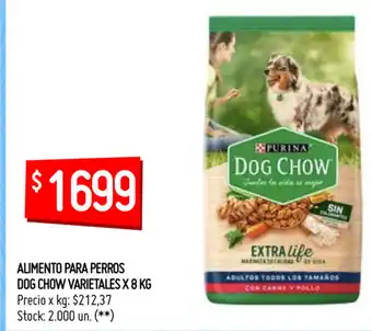 Walmart Dog Chow Alimento Para Perros Varietales x 8 kg oferta
