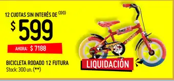 Walmart Bicicleta Rodado 12 Futura oferta