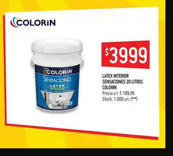 Walmart Latex Interior Sensaciones 20 Litros Colorin oferta