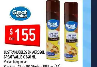 Lustramuebles En Aerosol Great Value x 340 ml