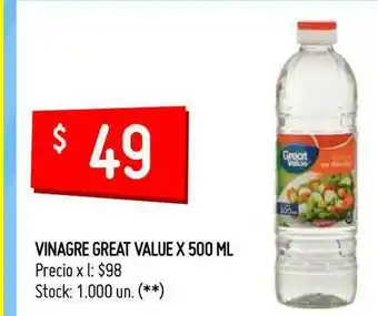 Walmart Vinagre Great Value x 500 ml oferta