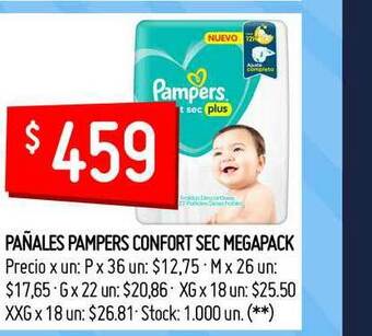Walmart Pañales Pampers Confort Sec Megapack oferta