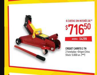 Changomas Criquet Carrito 2 Tn oferta