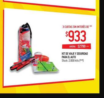 Changomas Kit De Viajey Y Seguridad Para El Auto oferta