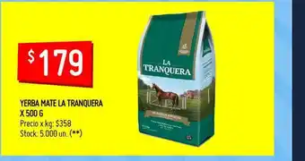 Changomas Yerba Mate La Tranquera x 500g oferta