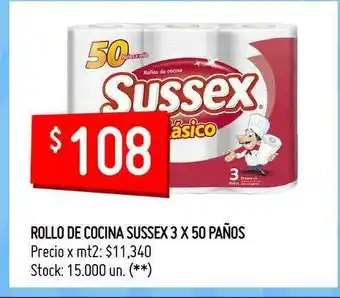 Changomas Rollo De Cocina Sussex Clasico 3ux50Pañ oferta